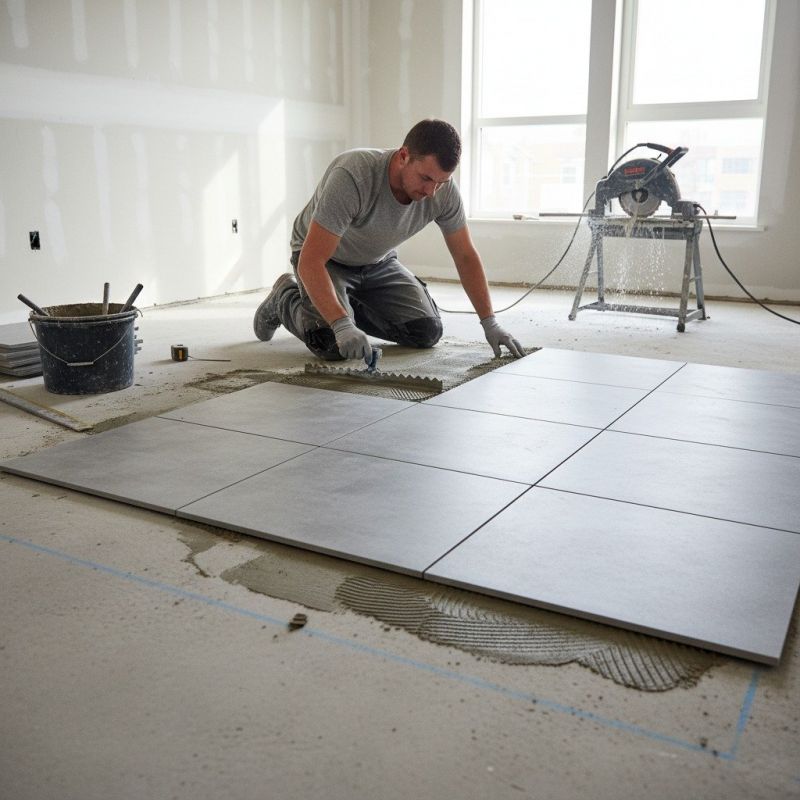 Restroom Floor Replacement in Alexandria, VA