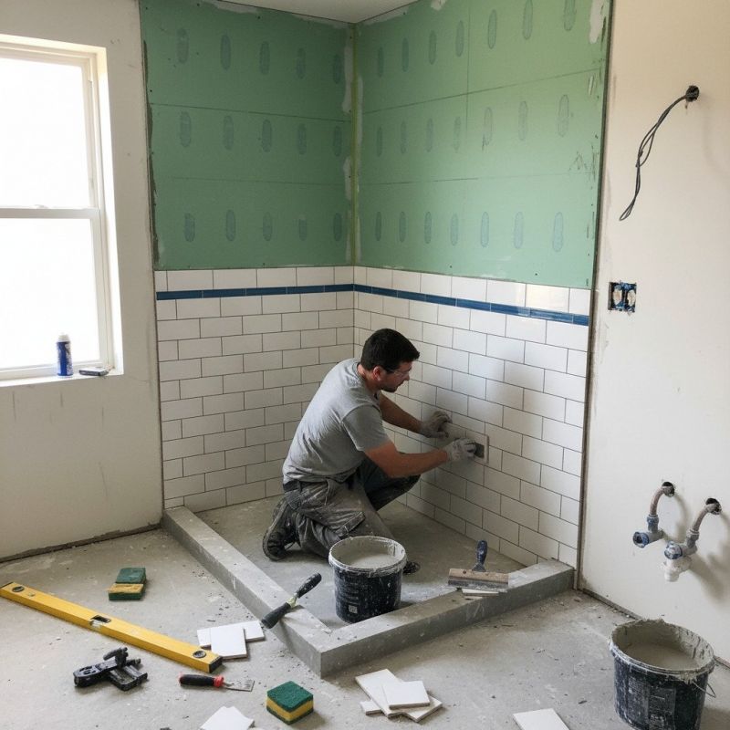 Tile Shower Pan Installation in Boise, ID